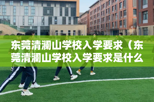 东莞清澜山学校入学要求（东莞清澜山学校入学要求是什么）