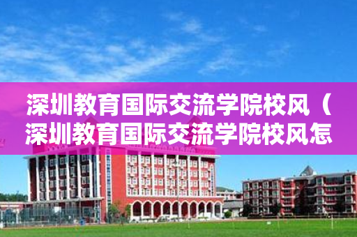 深圳教育国际交流学院校风（深圳教育国际交流学院校风怎么样）