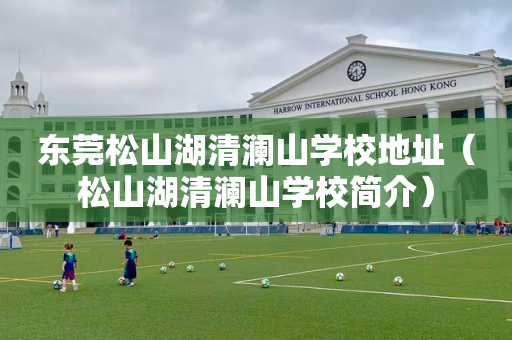 东莞松山湖清澜山学校地址（松山湖清澜山学校简介）