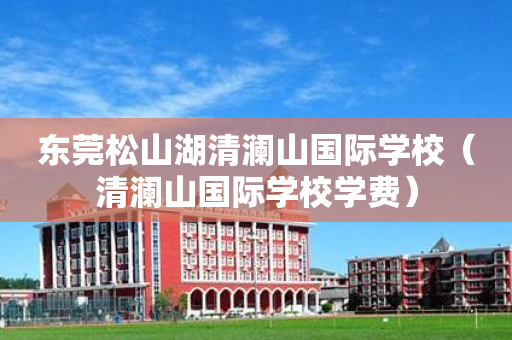 东莞松山湖清澜山国际学校（清澜山国际学校学费）