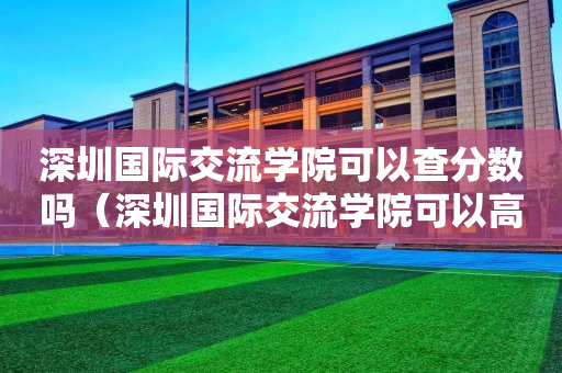 深圳国际交流学院可以查分数吗（深圳国际交流学院可以高考吗）
