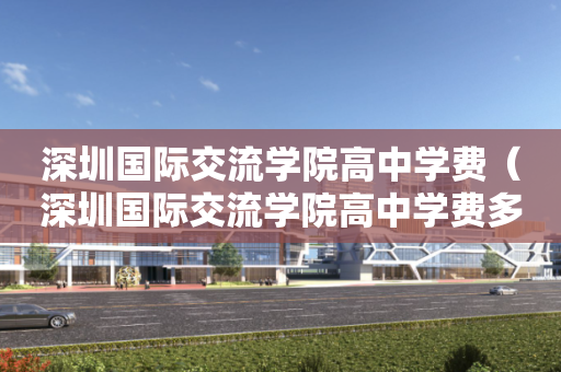 深圳国际交流学院高中学费（深圳国际交流学院高中学费多少）