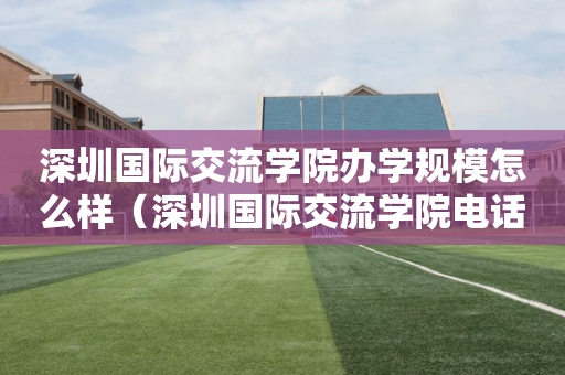 深圳国际交流学院办学规模怎么样（深圳国际交流学院电话官网百度百科）
