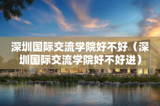 深圳国际交流学院好不好（深圳国际交流学院好不好进）