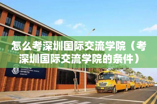 怎么考深圳国际交流学院（考深圳国际交流学院的条件）