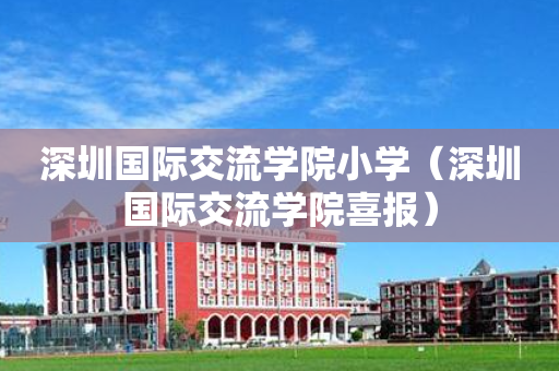 深圳国际交流学院小学（深圳国际交流学院喜报）