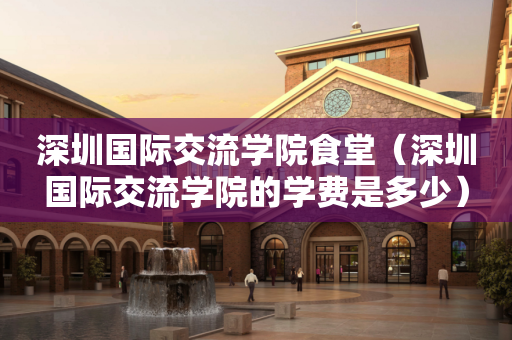 深圳国际交流学院食堂（深圳国际交流学院的学费是多少）