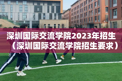深圳国际交流学院2023年招生（深圳国际交流学院招生要求）