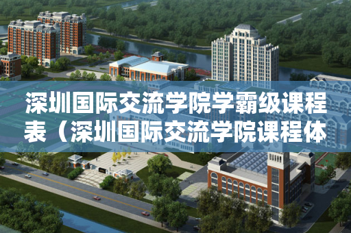 深圳国际交流学院学霸级课程表（深圳国际交流学院课程体系）