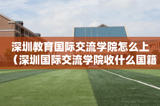 深圳教育国际交流学院怎么上（深圳国际交流学院收什么国籍的学生）