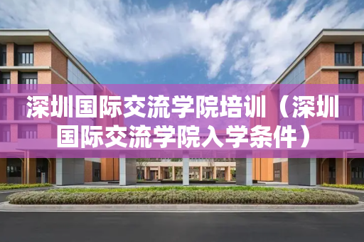 深圳国际交流学院培训（深圳国际交流学院入学条件）
