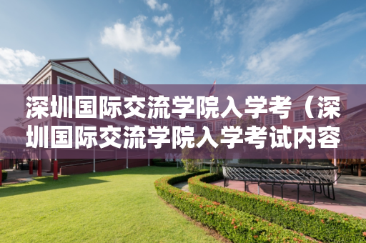 深圳国际交流学院入学考（深圳国际交流学院入学考试内容）