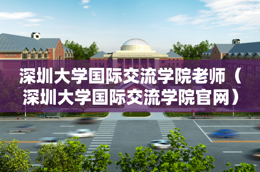 深圳大学国际交流学院老师（深圳大学国际交流学院官网）