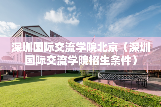 深圳国际交流学院北京（深圳国际交流学院招生条件）