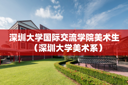 深圳大学国际交流学院美术生（深圳大学美术系）
