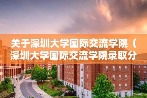 关于深圳大学国际交流学院（深圳大学国际交流学院录取分数线）