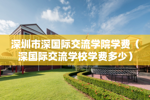 深圳市深国际交流学院学费（深国际交流学校学费多少）