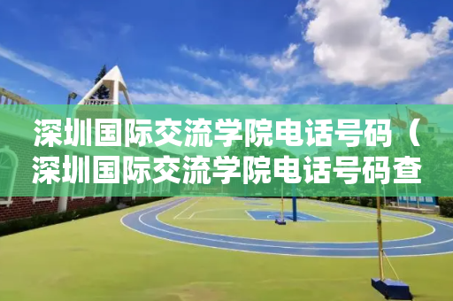 深圳国际交流学院电话号码（深圳国际交流学院电话号码查询）