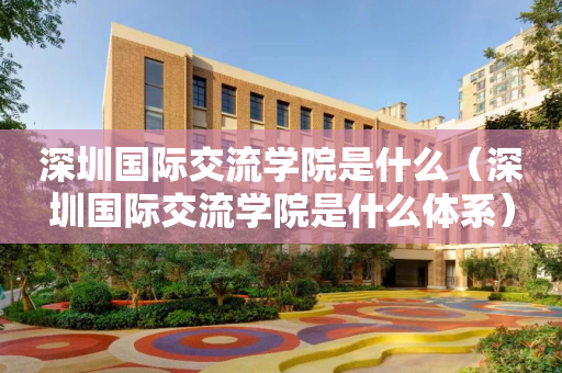 深圳国际交流学院是什么（深圳国际交流学院是什么体系）