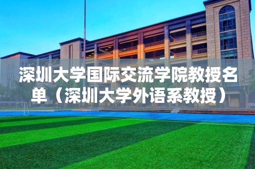 深圳大学国际交流学院教授名单（深圳大学外语系教授）