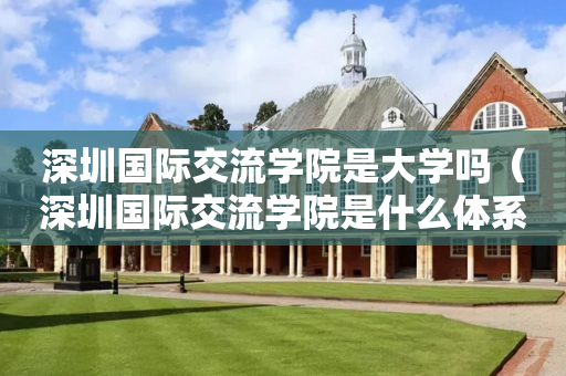 深圳国际交流学院是大学吗（深圳国际交流学院是什么体系）