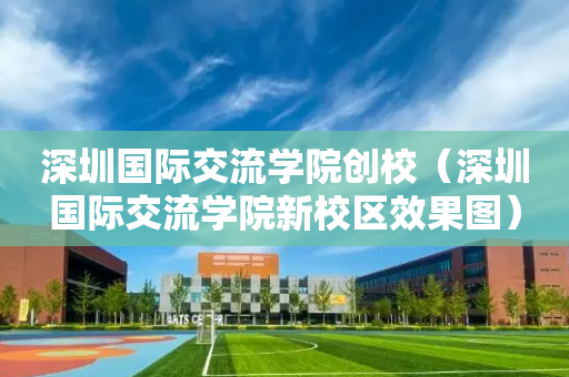 深圳国际交流学院创校（深圳国际交流学院新校区效果图）