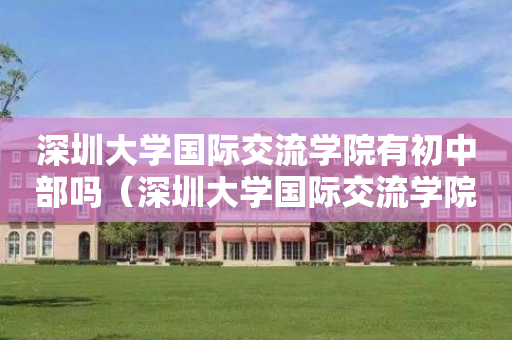 深圳大学国际交流学院有初中部吗（深圳大学国际交流学院在哪个校区）