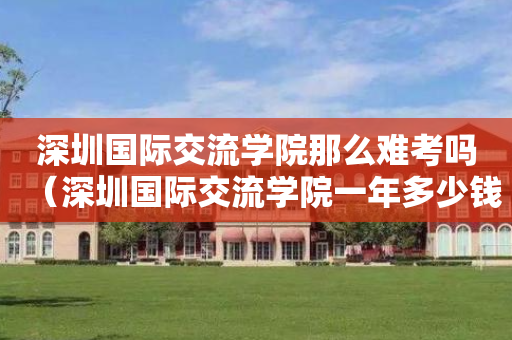 深圳国际交流学院那么难考吗（深圳国际交流学院一年多少钱）