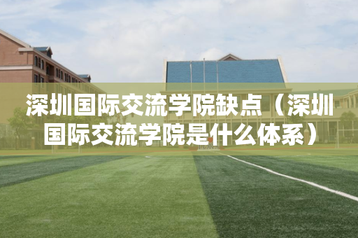 深圳国际交流学院缺点（深圳国际交流学院是什么体系）