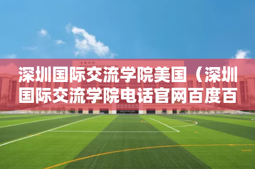深圳国际交流学院美国（深圳国际交流学院电话官网百度百科）