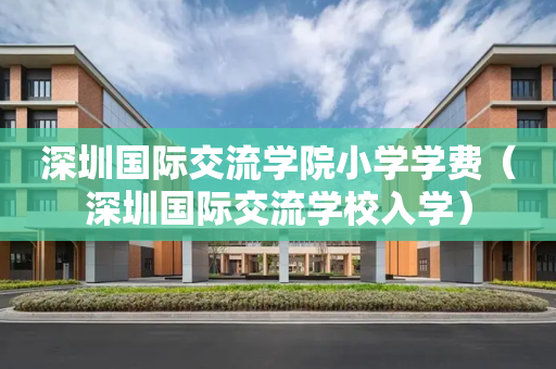 深圳国际交流学院小学学费（深圳国际交流学校入学）