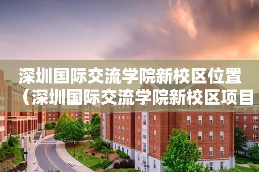 深圳国际交流学院新校区位置（深圳国际交流学院新校区项目总承包）