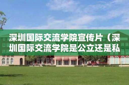 深圳国际交流学院宣传片（深圳国际交流学院是公立还是私立）
