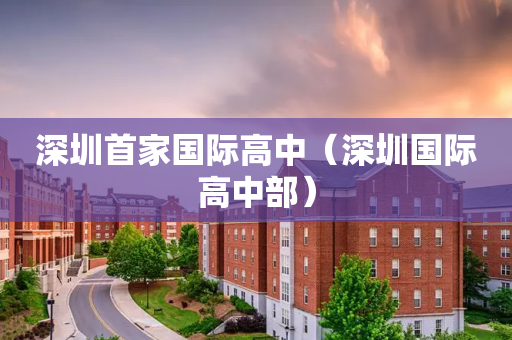 深圳首家国际高中（深圳国际高中部）