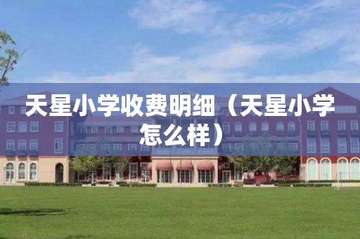 天星小学收费明细（天星小学怎么样）