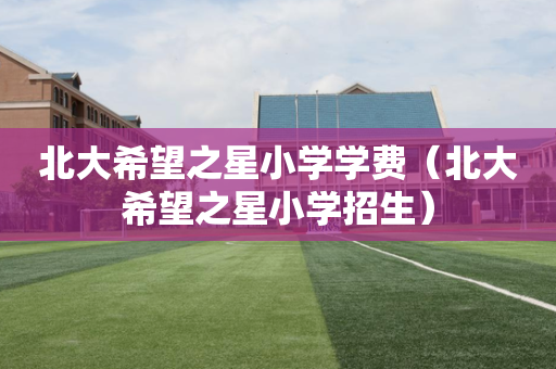 北大希望之星小学学费（北大希望之星小学招生）