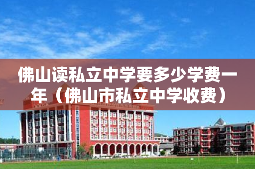 佛山读私立中学要多少学费一年（佛山市私立中学收费）