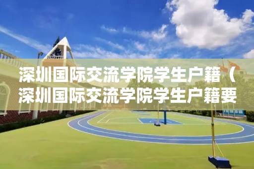 深圳国际交流学院学生户籍（深圳国际交流学院学生户籍要求）