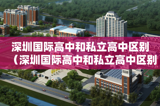 深圳国际高中和私立高中区别（深圳国际高中和私立高中区别在哪）