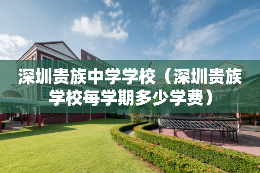 深圳贵族中学学校（深圳贵族学校每学期多少学费）