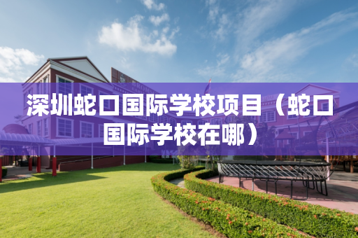 深圳蛇口国际学校项目（蛇口国际学校在哪）