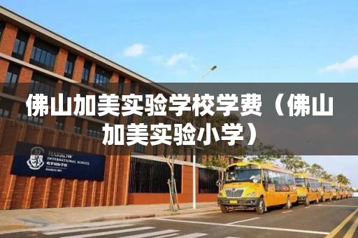 佛山加美实验学校学费（佛山加美实验小学）
