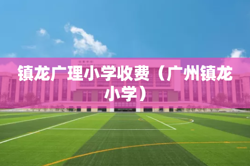 镇龙广理小学收费（广州镇龙小学）