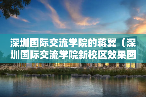 深圳国际交流学院的蒋翼（深圳国际交流学院新校区效果图）