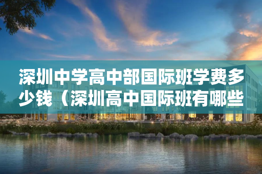 深圳中学高中部国际班学费多少钱（深圳高中国际班有哪些学校）