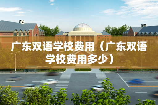 广东双语学校费用（广东双语学校费用多少）