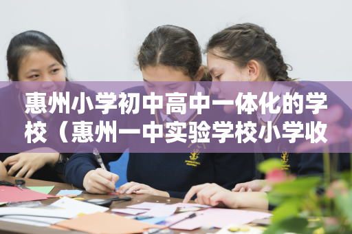 惠州小学初中高中一体化的学校（惠州一中实验学校小学收费）