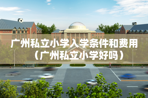 广州私立小学入学条件和费用（广州私立小学好吗）