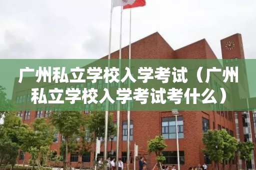 广州私立学校入学考试（广州私立学校入学考试考什么）