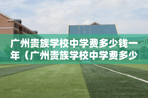 广州贵族学校中学费多少钱一年（广州贵族学校中学费多少钱一年呢）